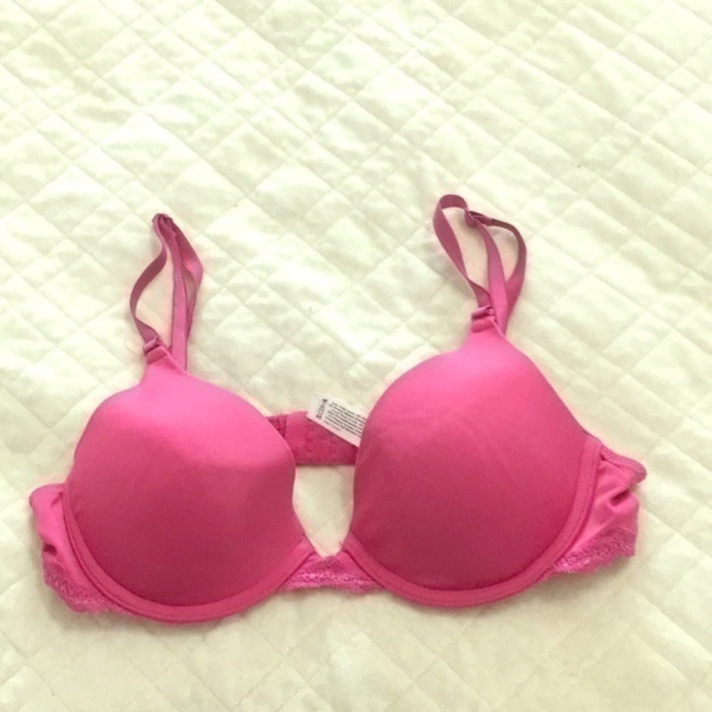 Pink bra